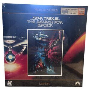 Star Trek 3 III: The Search for Spock Laserdisc, 1991, Widescreen Edition SEALED
